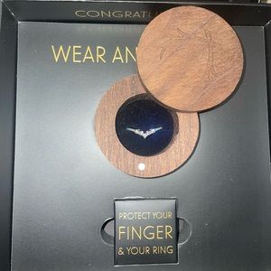 14k White Gold Chevron Custom Wedding Band